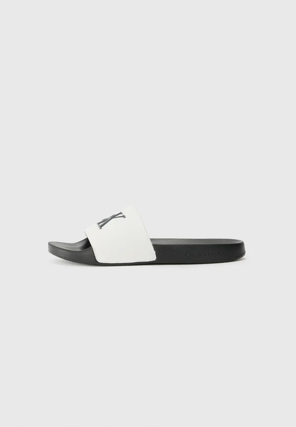 Pantolette flach - bright white/black