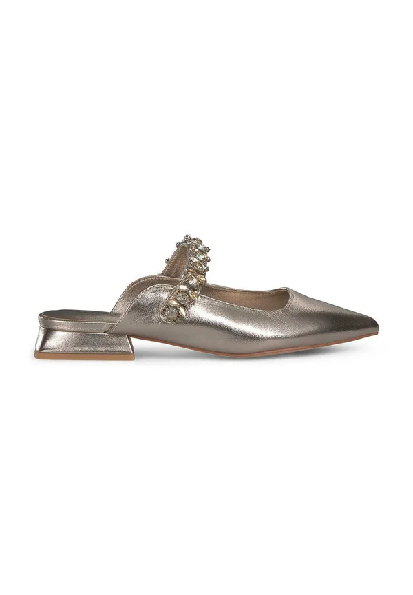 Pantolette flach - bronce