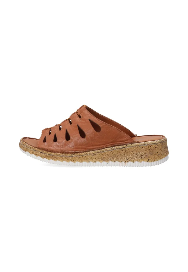 Pantolette flach - brown