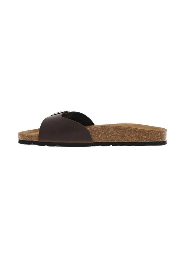 Pantolette flach - brown