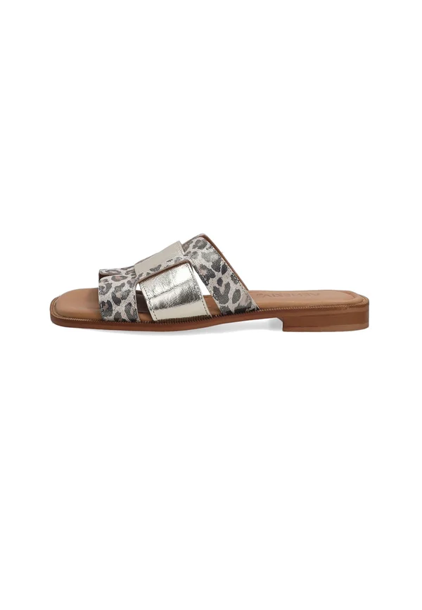 Pantolette flach - brown