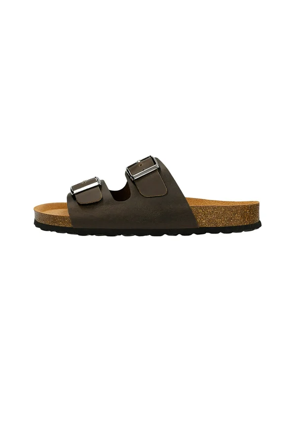 Pantolette flach - brown