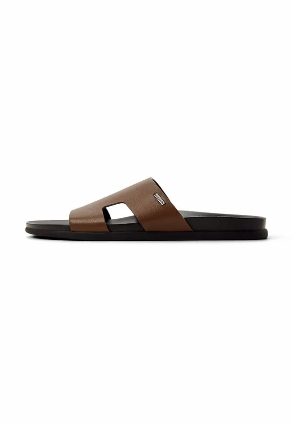 Pantolette flach - brown