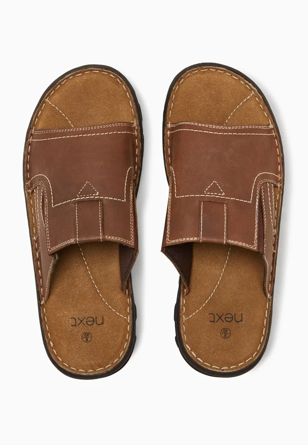 Pantolette flach - brown