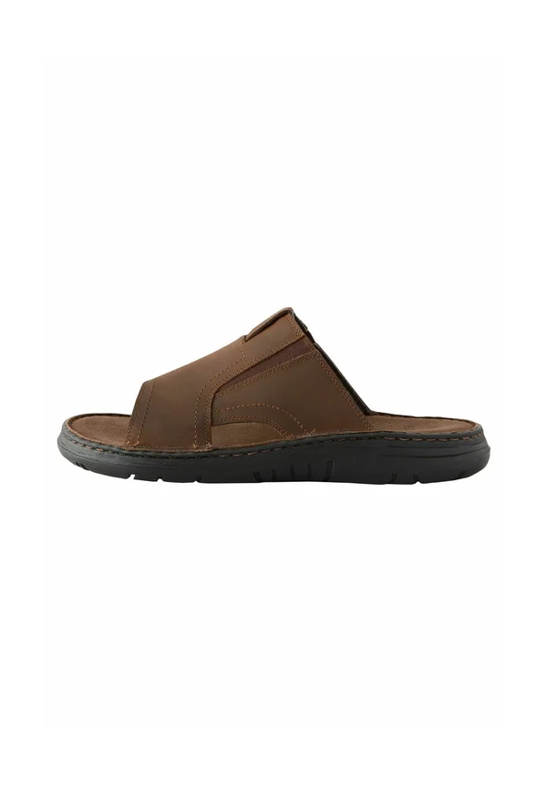 Pantolette flach - brown