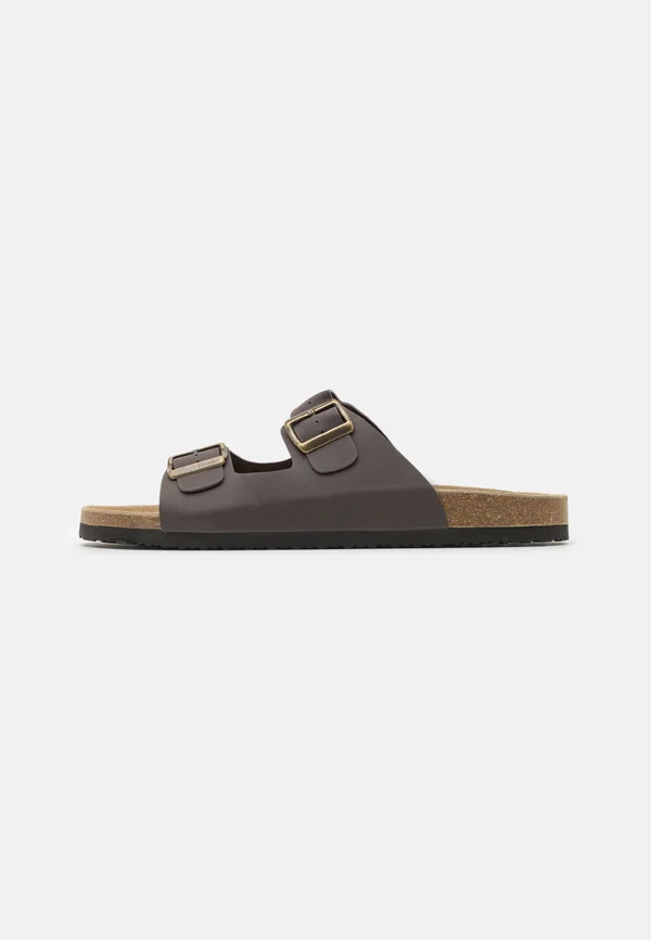 Pantolette flach - brown