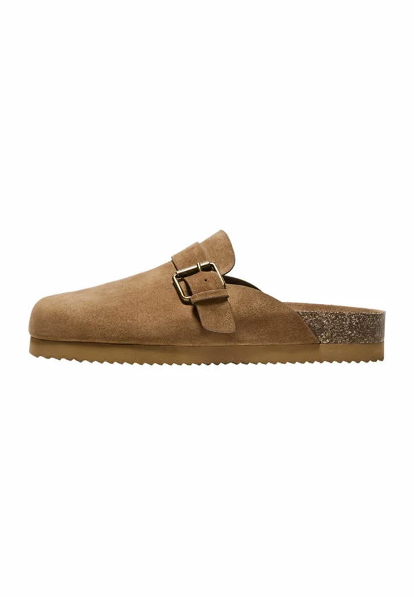Pantolette flach - brown