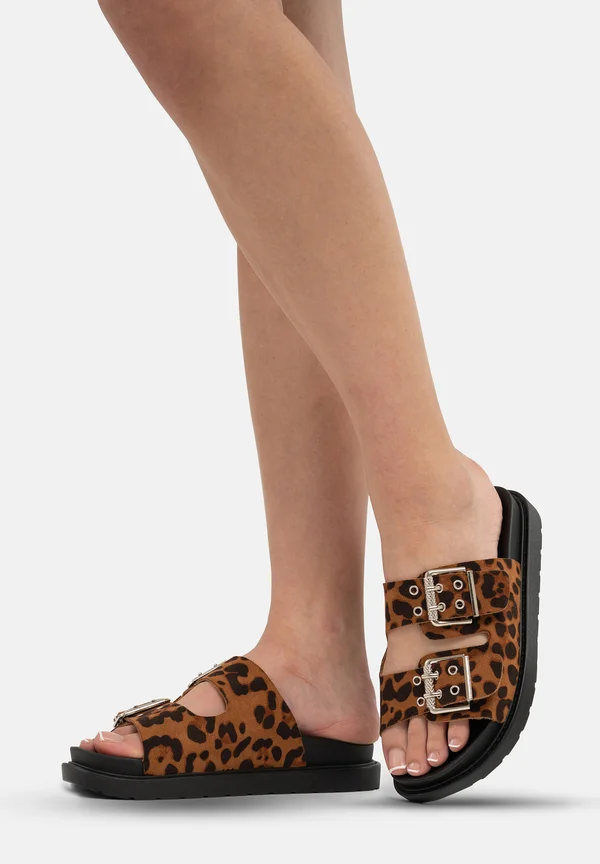 Pantolette flach - bunt