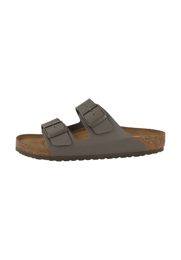 Pantolette flach - concrete gray