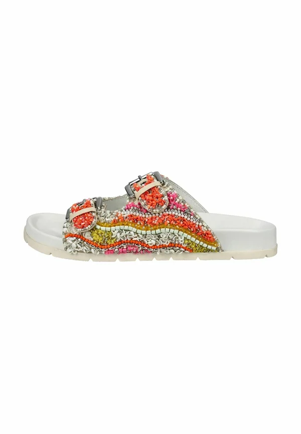 Pantolette flach - coral indi