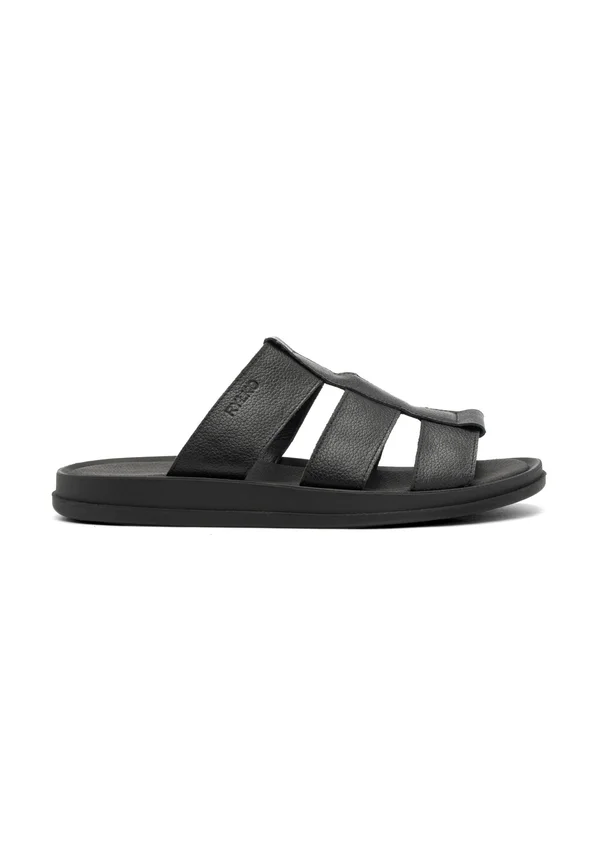 Pantolette flach - czarny vb
