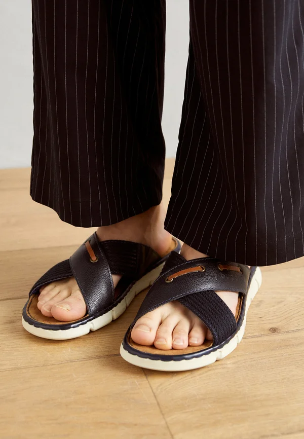 Pantolette flach - dark blue