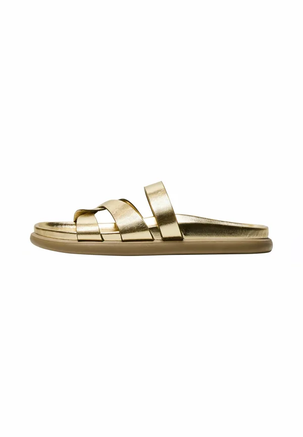 Pantolette flach - gold coloured