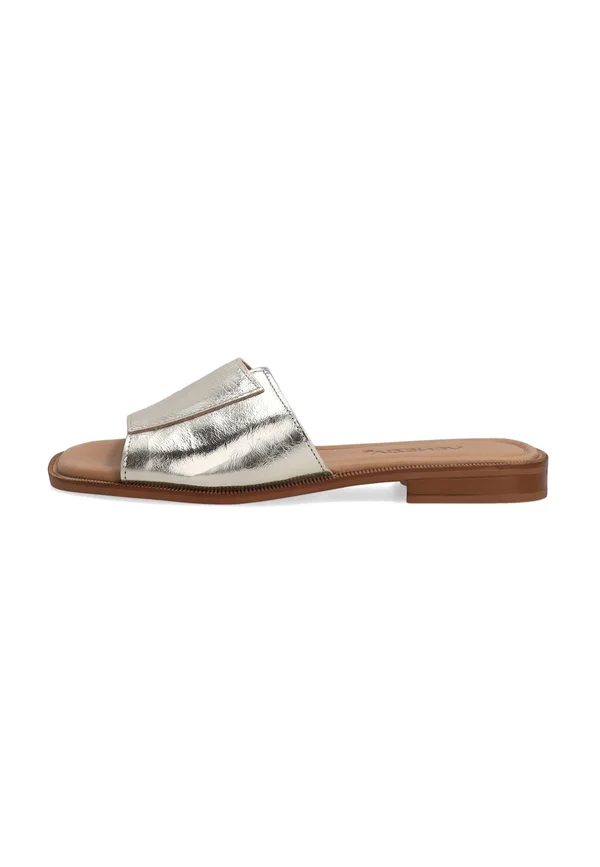 Pantolette flach - gold-coloured