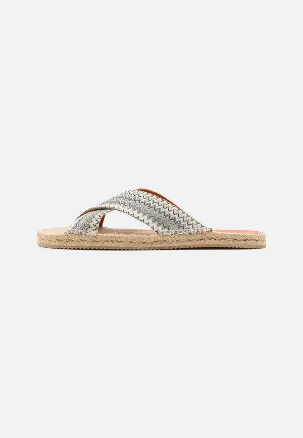 Pantolette flach - green olive