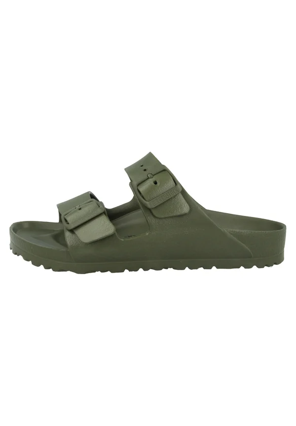 Pantolette flach - khaki