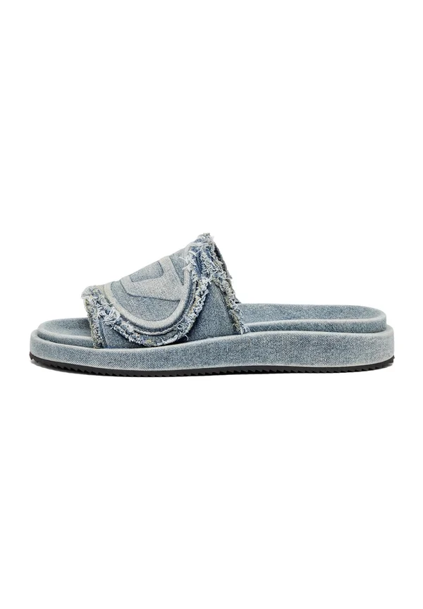 Pantolette flach - light blue