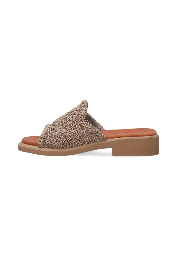 Pantolette flach - light brown