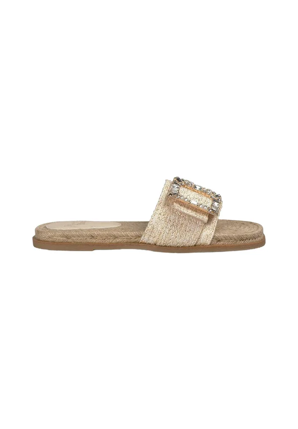 Pantolette flach - marrón claro