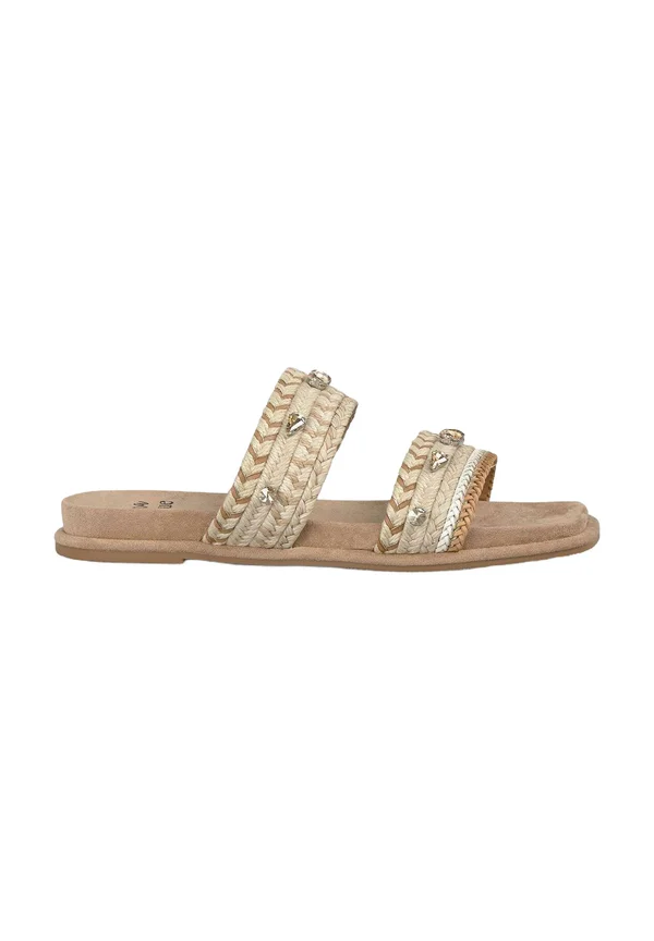 Pantolette flach - marrón claro
