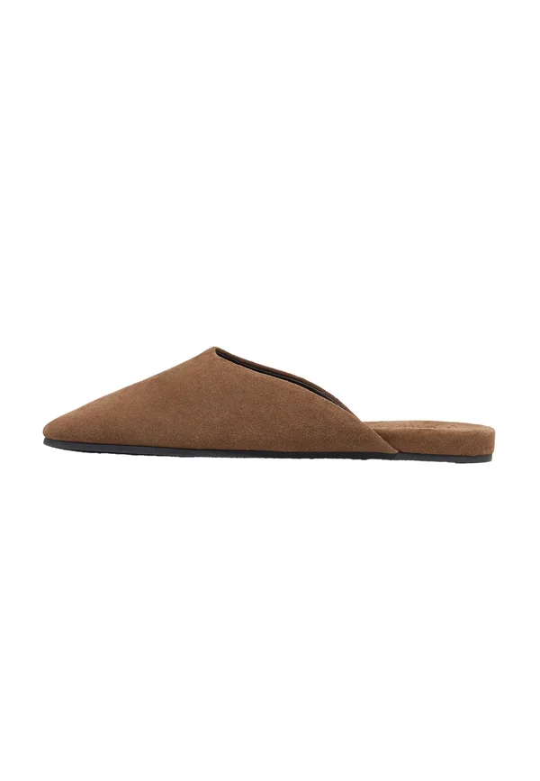 Pantolette flach - marron