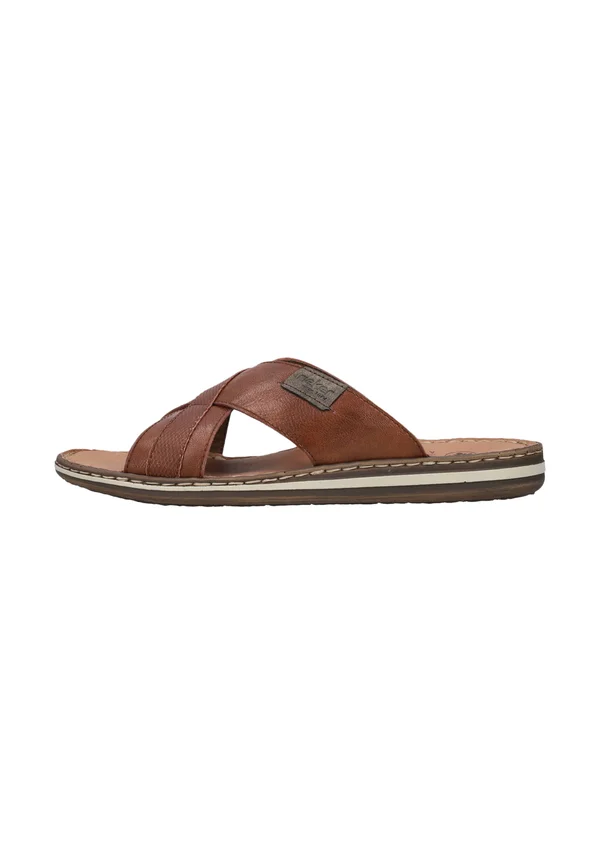 Pantolette flach - marron