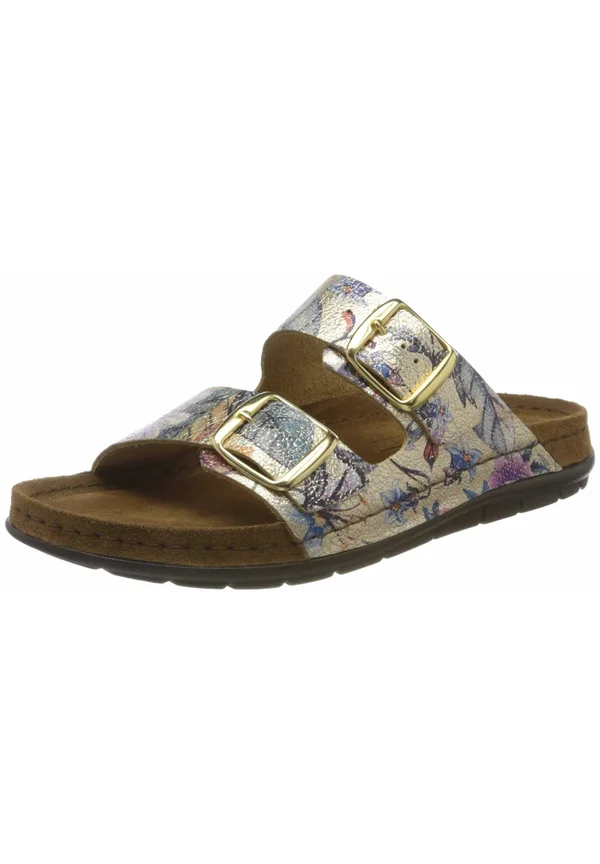 Pantolette flach - metall