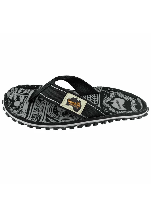 Pantolette flach - midnight black