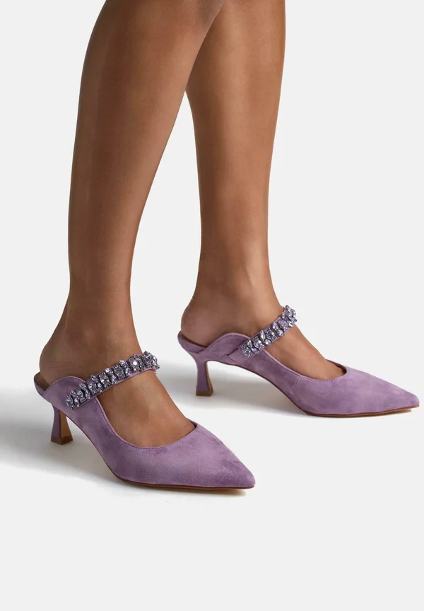 Pantolette flach - morado