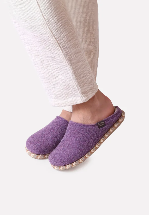 Pantolette flach - morat