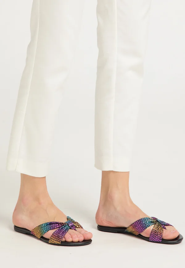 Pantolette flach - multicolour