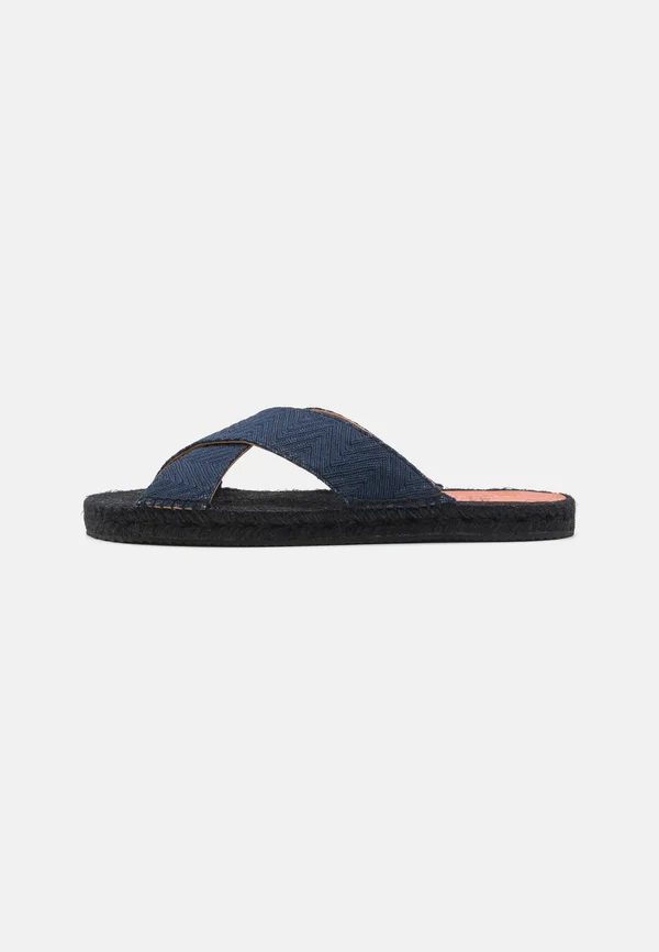 Pantolette flach - navy