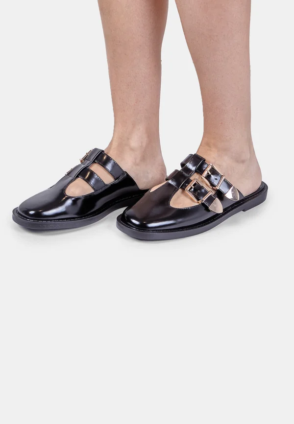 Pantolette flach - nero