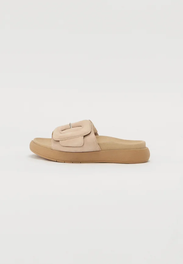 Pantolette flach - oak