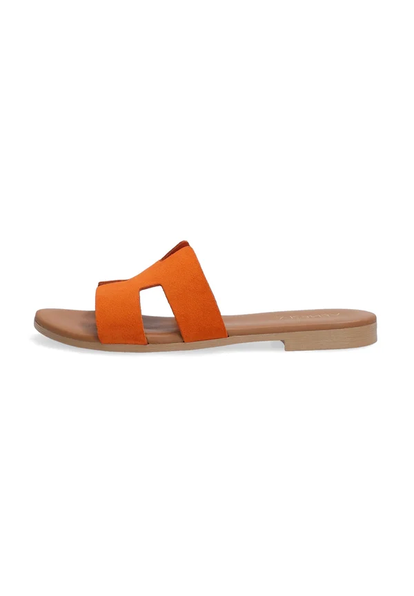 Pantolette flach - orange
