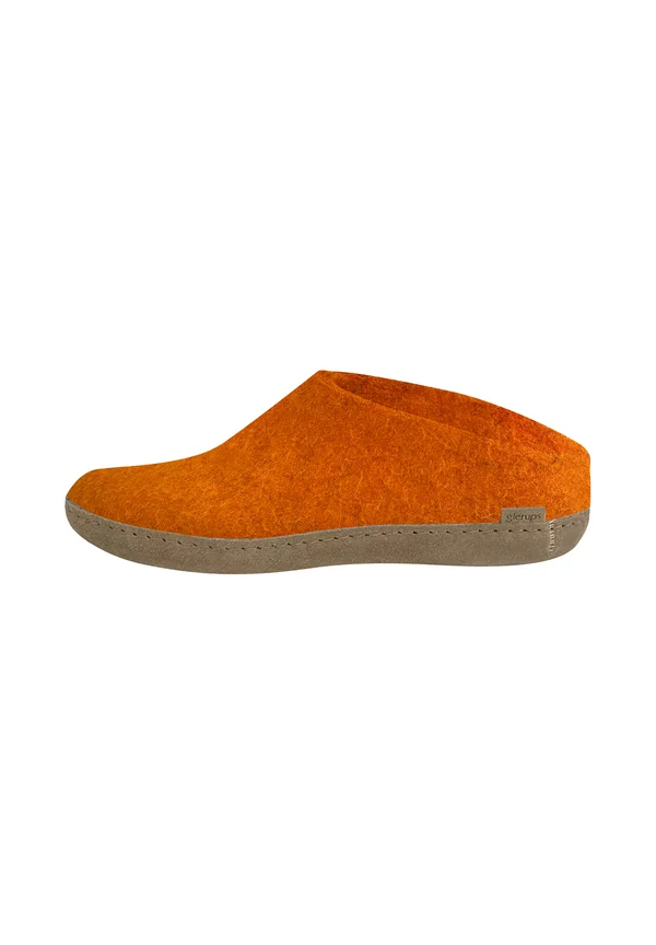 Pantolette flach - orange