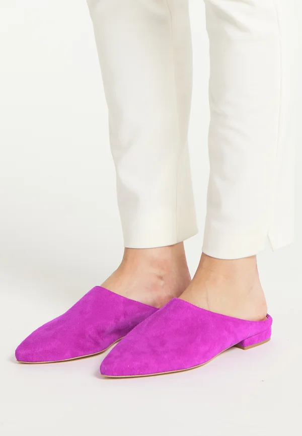 Pantolette flach - pink