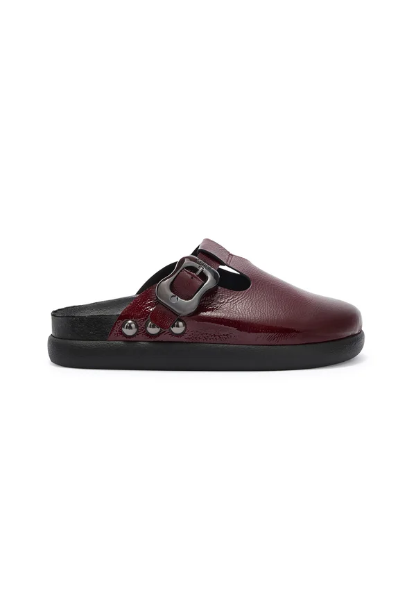 Pantolette flach - purple