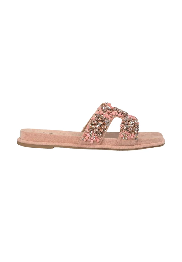 Pantolette flach - rosa