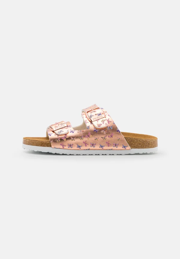 Pantolette flach - rose gold-coloured