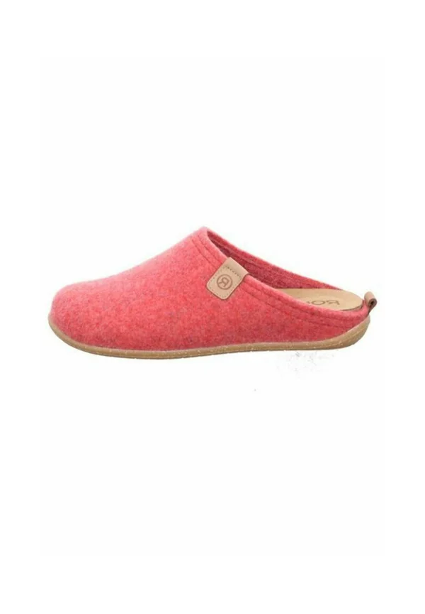 Pantolette flach - rot