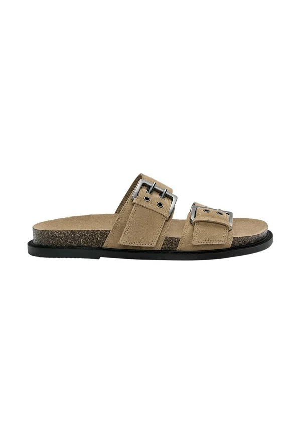 Pantolette flach - sand
