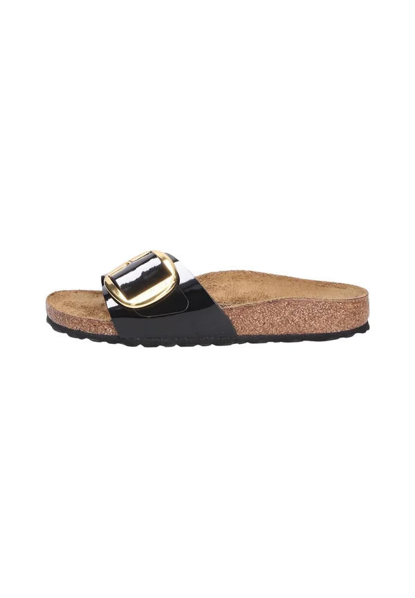 Pantolette flach - schwarz