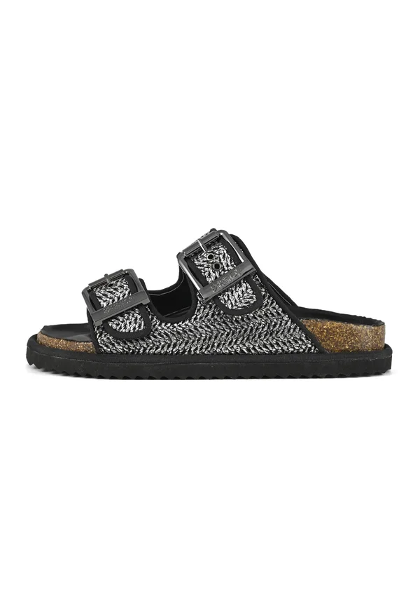 Pantolette flach - silver