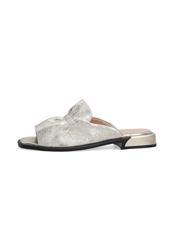 Pantolette flach - silver