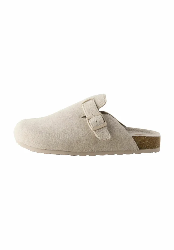 Pantolette flach - stone