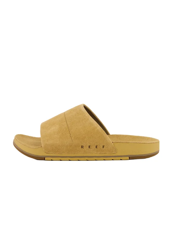 Pantolette flach - tan