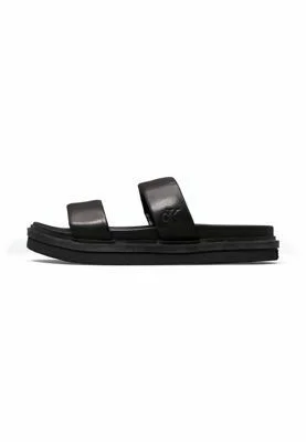 Pantolette flach - triple black