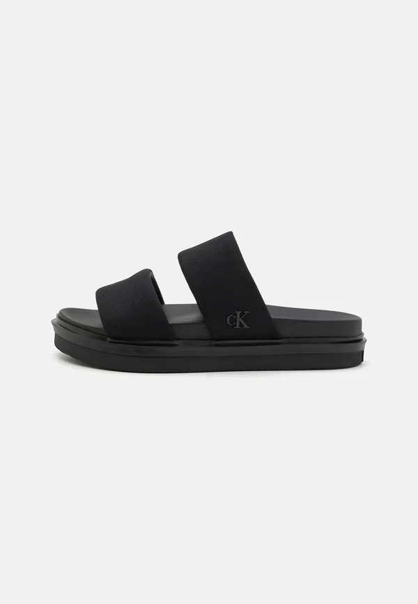 Pantolette flach - triple black