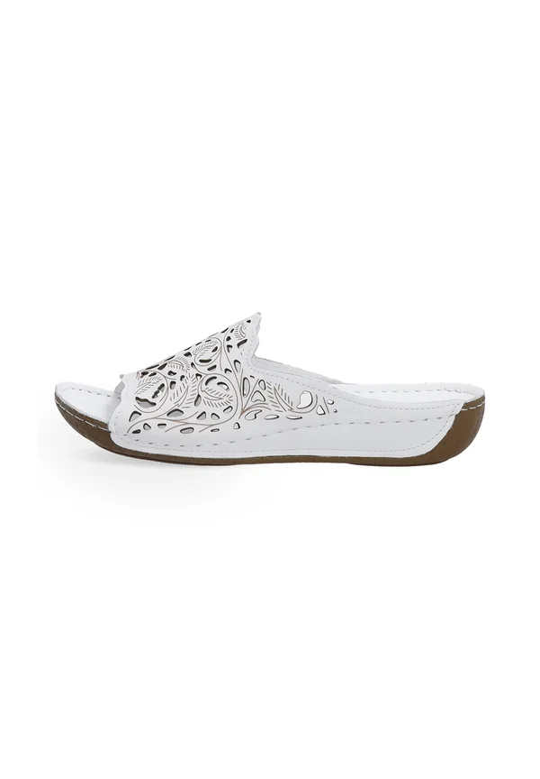 Pantolette flach - white